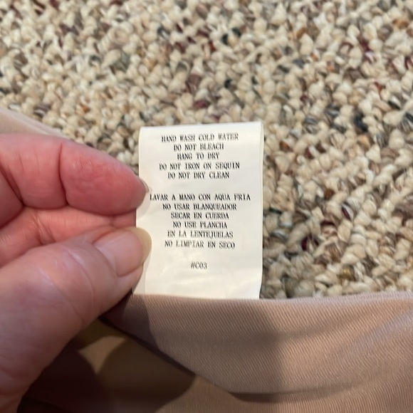 As U Wish Pale Pink Dress With Metallic Attached Skirt - Picture 9 of 10